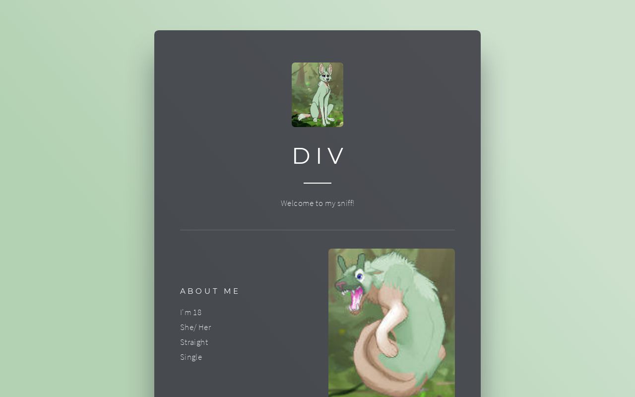 Carrd profile picture for @div